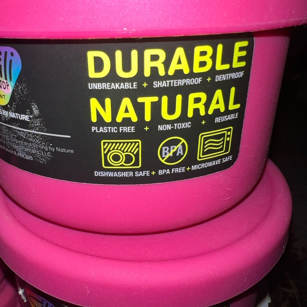 Durable Natural Pink Food Storage Container